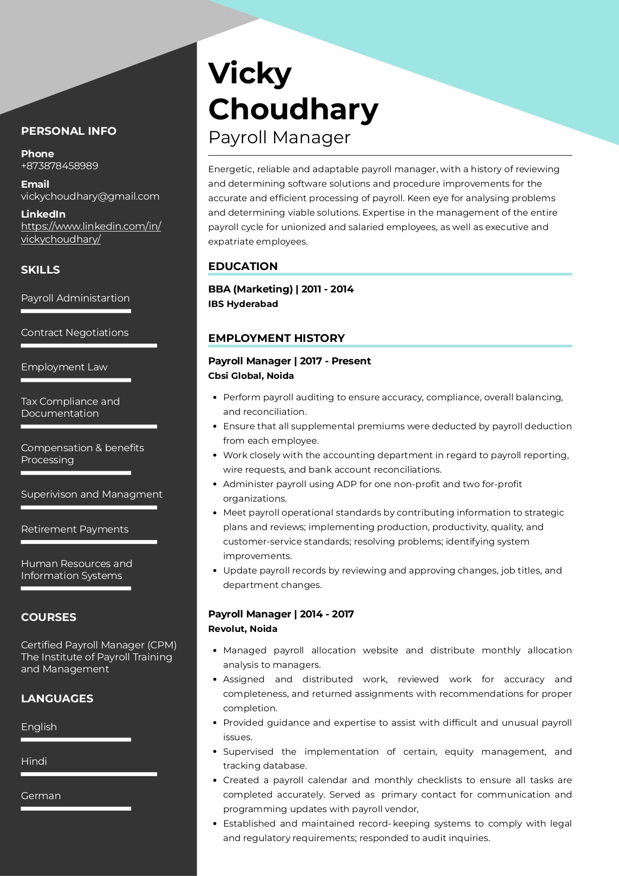 Bba Resume Cv Sample for Freshers Sample Resume Of Marketing Intern (bba) with Template & Writing …