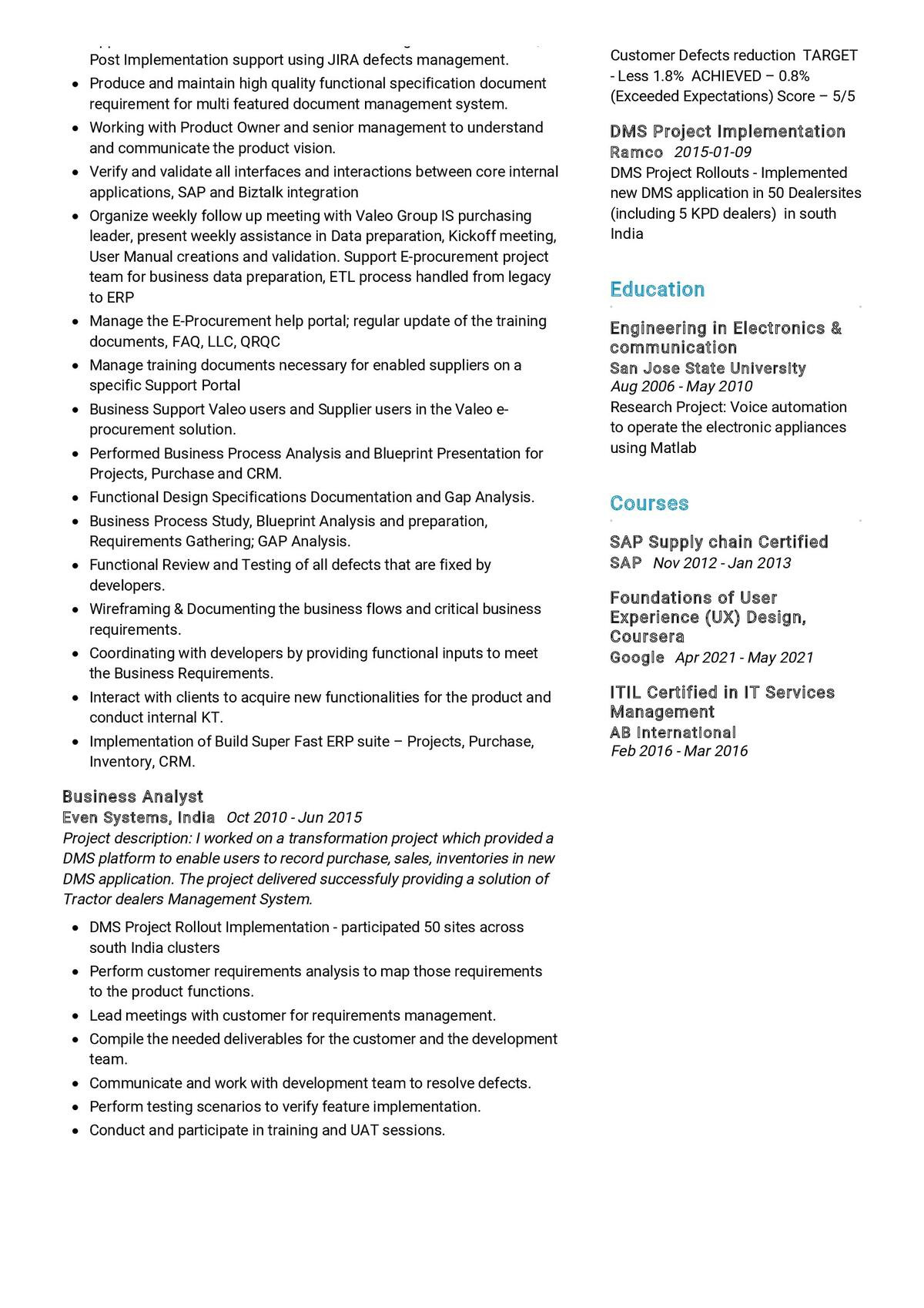 Business Analyst Sample Resume for Experienced It Business Analyst Cv Sample 2022 Writing Tips – Resumekraft