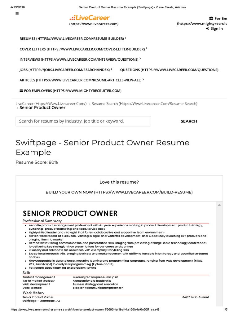 Claims Customer Service Advocate Resume Sample Jobhero Product Owner Sample Resume Pdf Strategic Management …