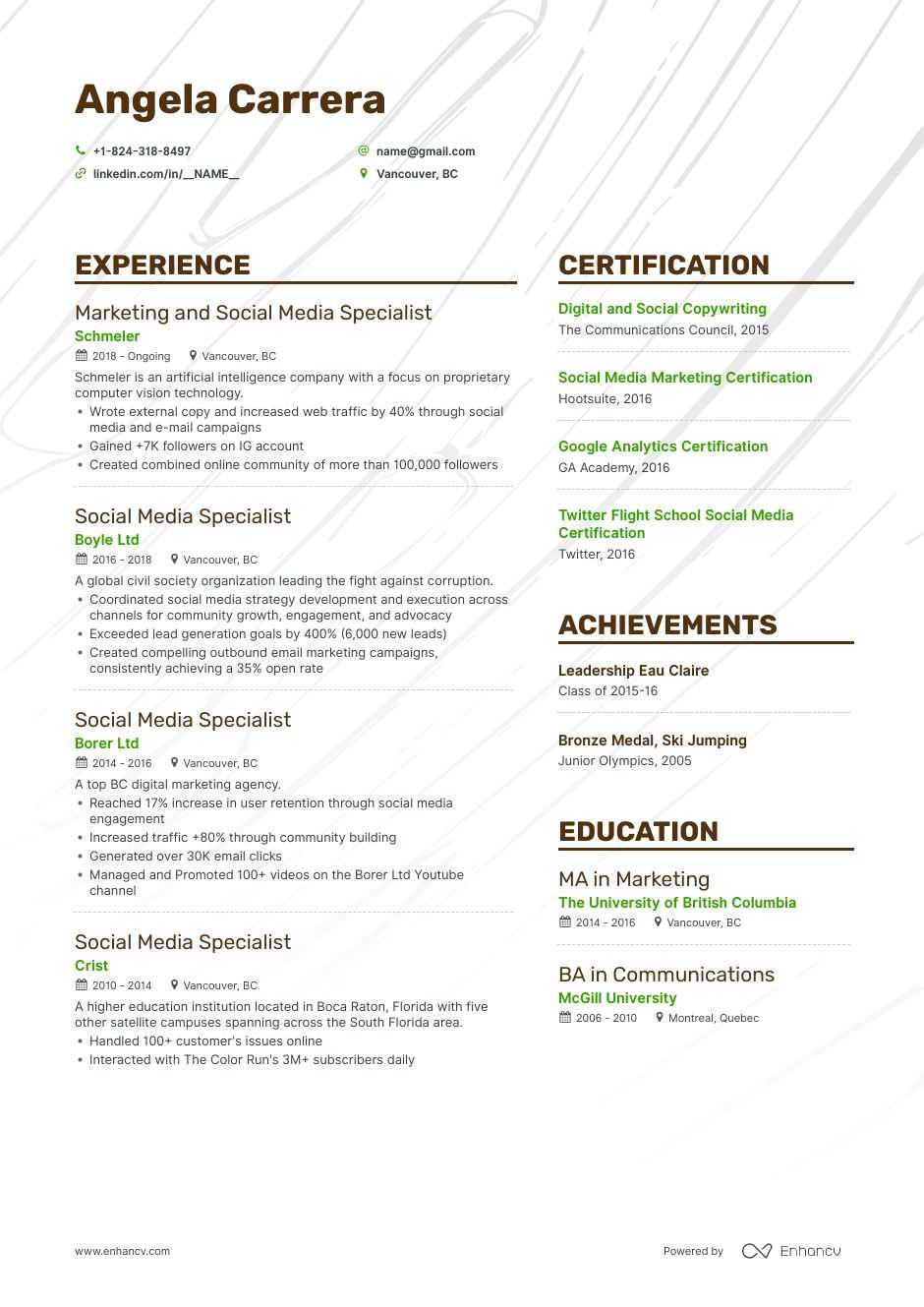 Describe Your Computer Skills Resume social Media Sample social Media Manager Resume Examples & Guide for 2022 (layout …