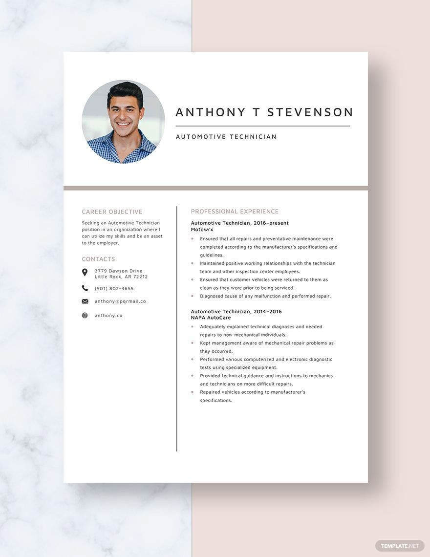 Fire and Gas Technician Resume Sample Free Free Fire Technician Resume Template – Word, Apple Pages …