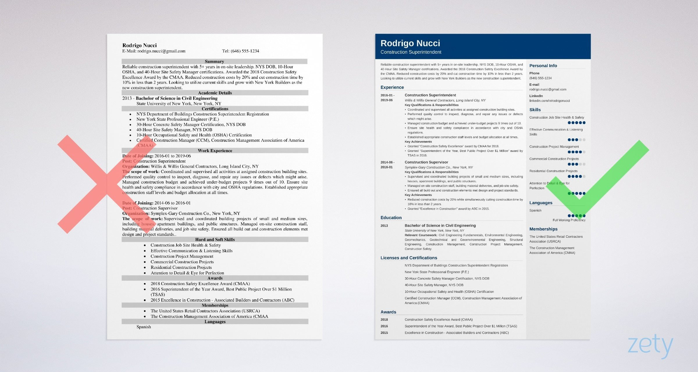 Free Sample Resume for Building Superintendent Construction Superintendent Resume Examples & Template