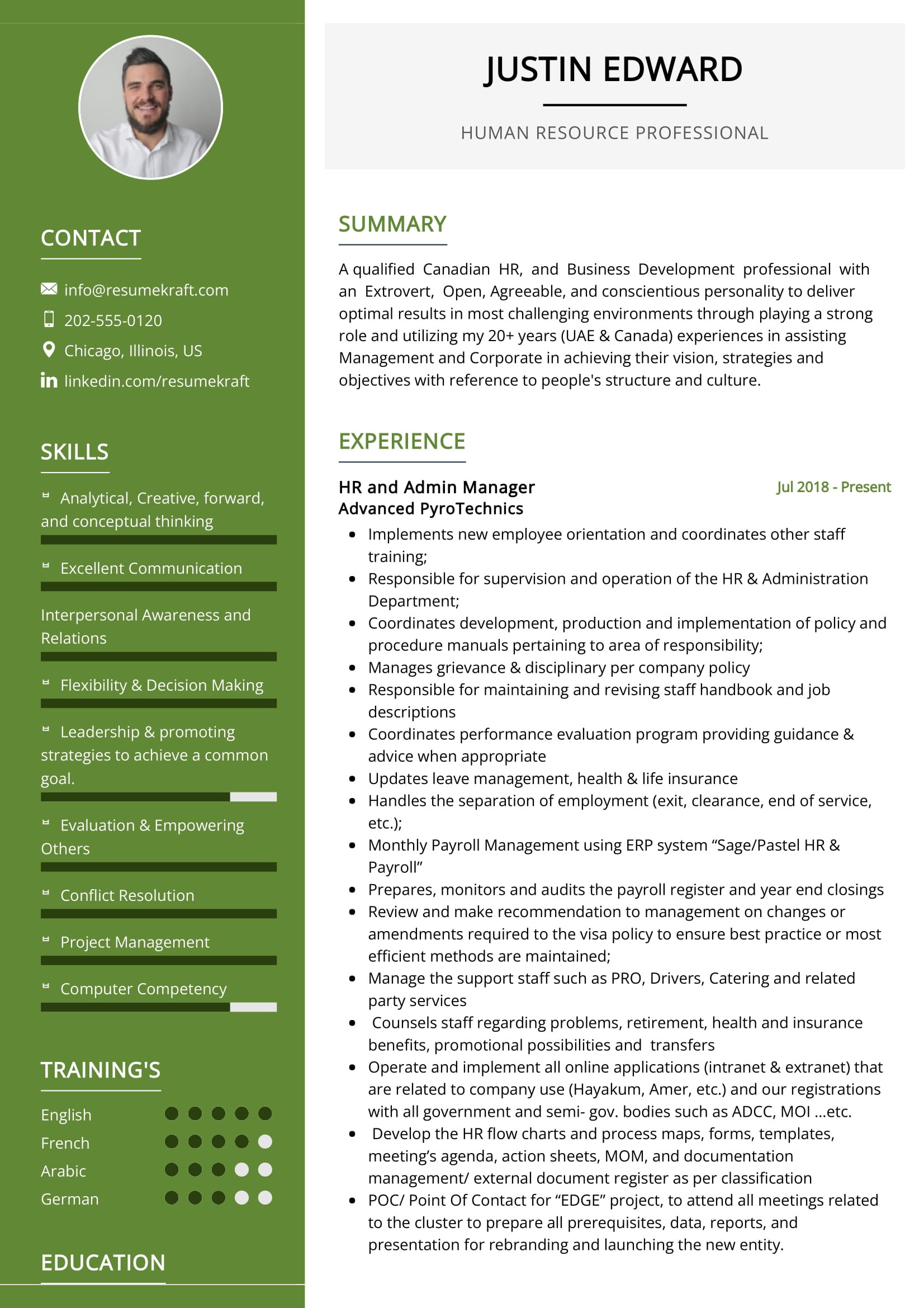 Global Human Resources Specialist Resume Samples Human Resource Professional Resume Sample 2022 Writing Tips …