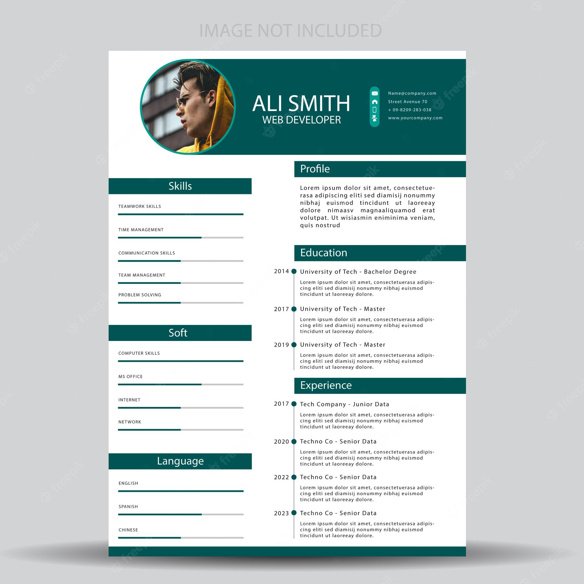 Latest Resume Trends 2023 Samples Templates Premium Vector New Resume Cv Template
