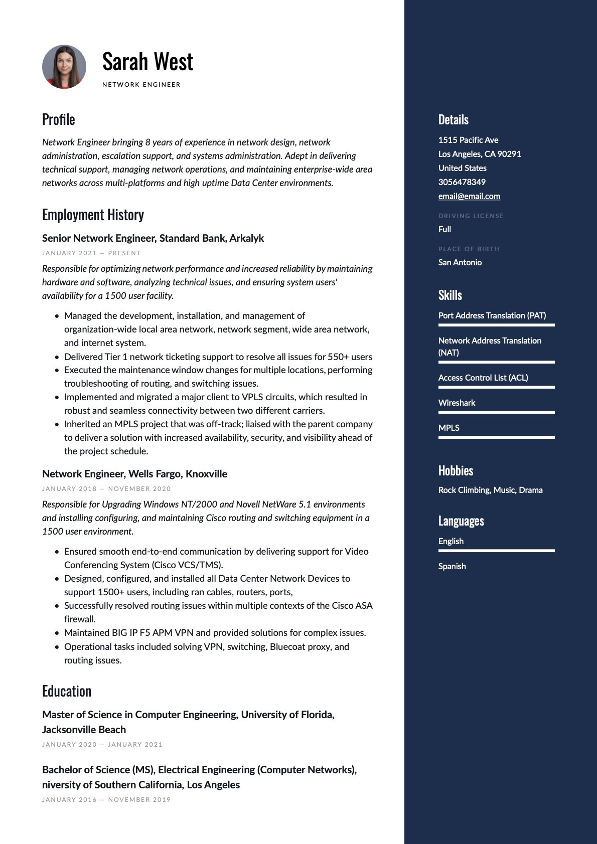 Networking and Network Ip Schemes Sample Resumes Network Engineer Resume & Writing Guide  20 Templates Pdf