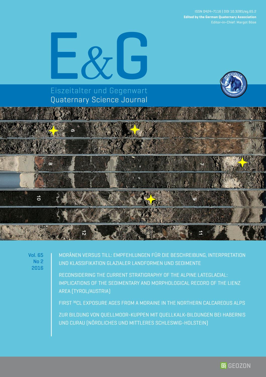 Outside Sales Aluminum Extrusions Resume Sample E&g â Quaternary Science Journal – Vol. 65 No 2 by Geozon …