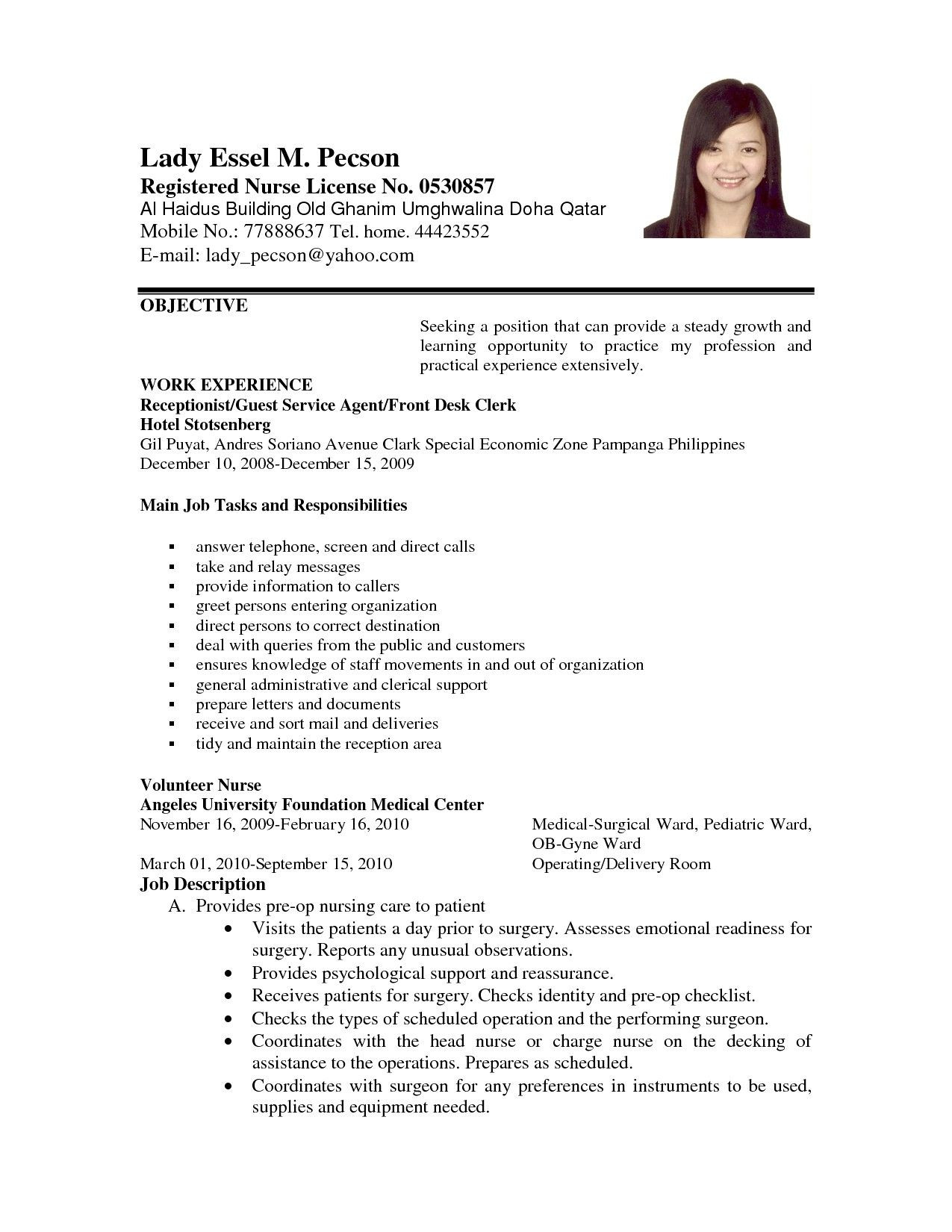 Professional Objective In A Resume Samples Career Objective Resume Examples Awesome Example Applying for Job …