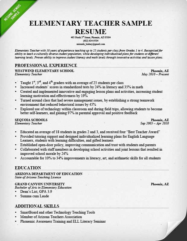 Professional Summary Resume Sample for Teachers Teacher Resume Samples & Writing Guide Professional Summary Resume Sample for Teachers Teacher Resume Samples & Writing Guide