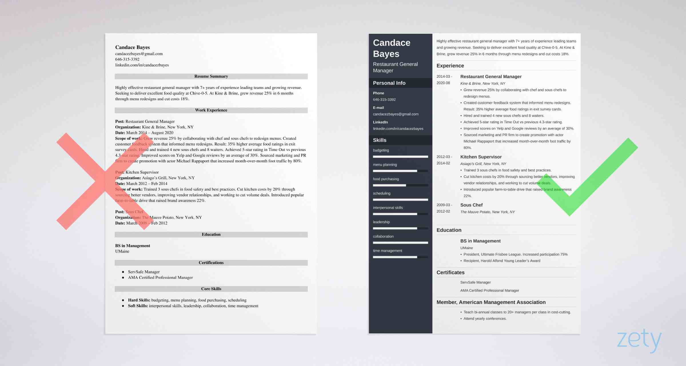 Resume for Restaurant General Manager Sample Restaurant General Manager Resume: Examples & Guide