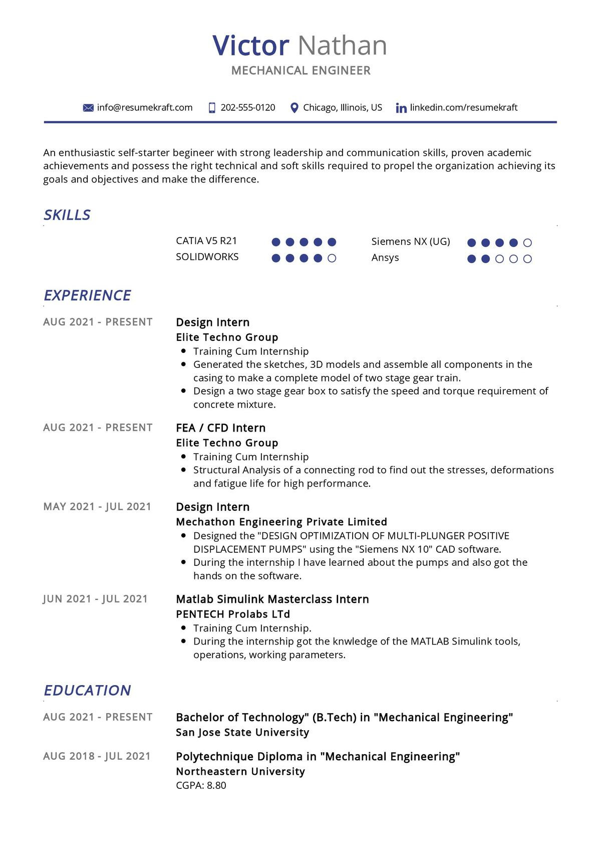 Resume Samples for Diploma Mechanical Engineer Mechanical Engineer Cv Sample 2022 Writing Tips – Resumekraft