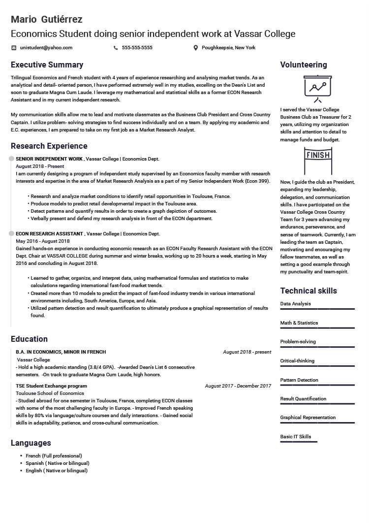 Sample About Me Resume for Students 10 Cv Examples for Students to Stand Out even without Experience