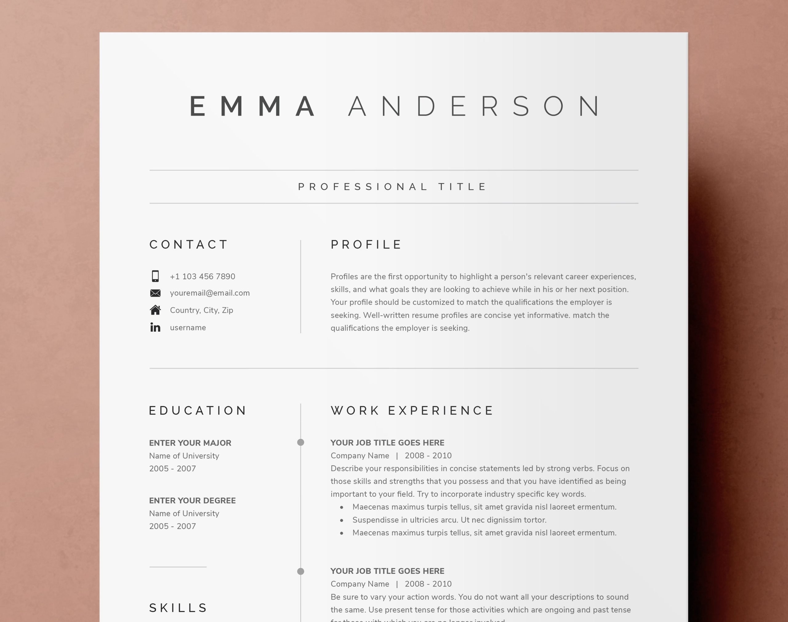 Sample National Democratic Institute Job Resume Clean Modern Resume Template 4 Page Cv Template Cover – Etsy Sample National Democratic Institute Job Resume Clean Modern Resume Template 4 Page Cv Template Cover – Etsy