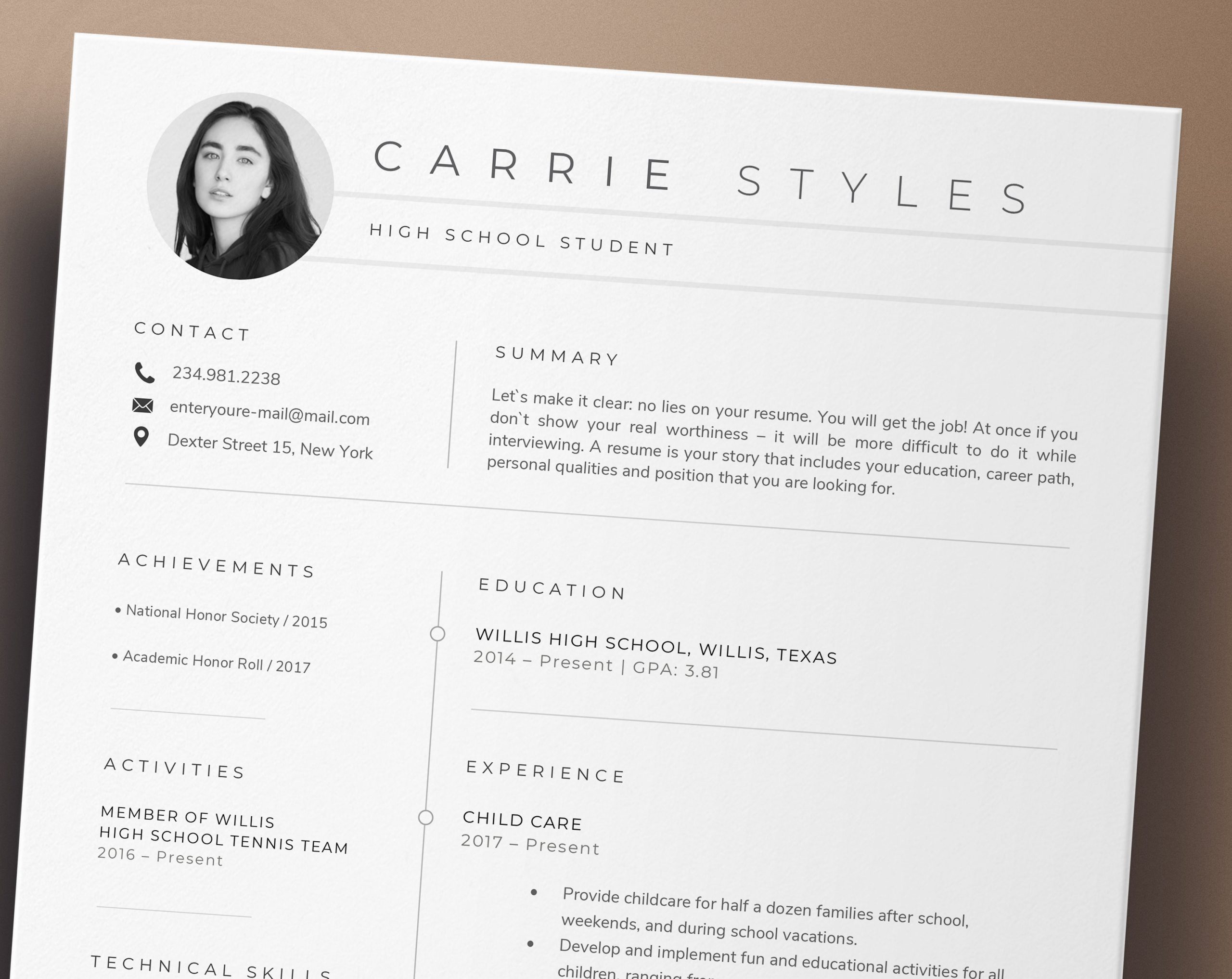 Sample National Democratic Institute Job Resume Graduation Gifts for Her High School Resume Template Students …