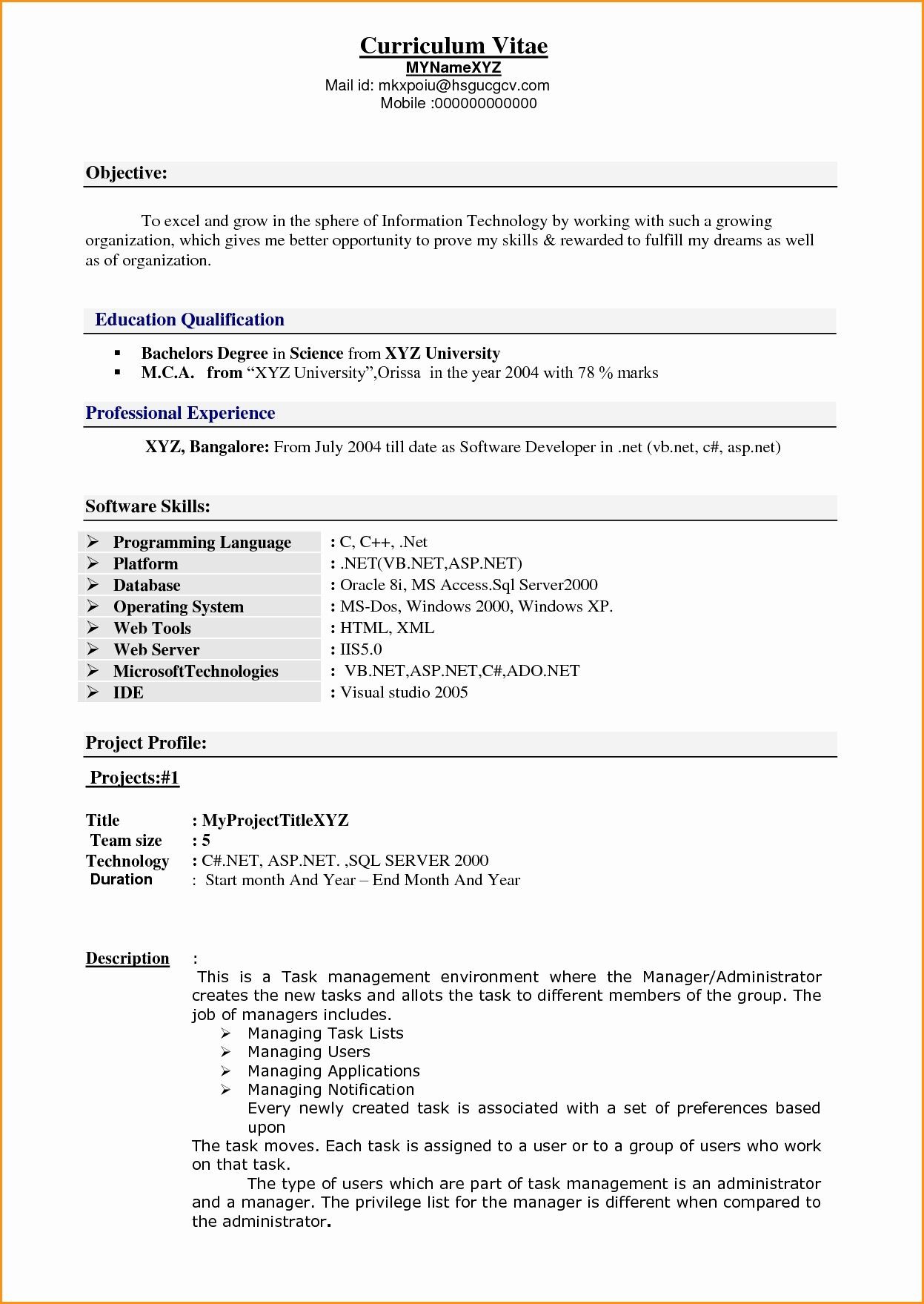 Sample Resume 5 Years Experience Sql Server Resume format 5 Years Experience , #experience #format #resume …