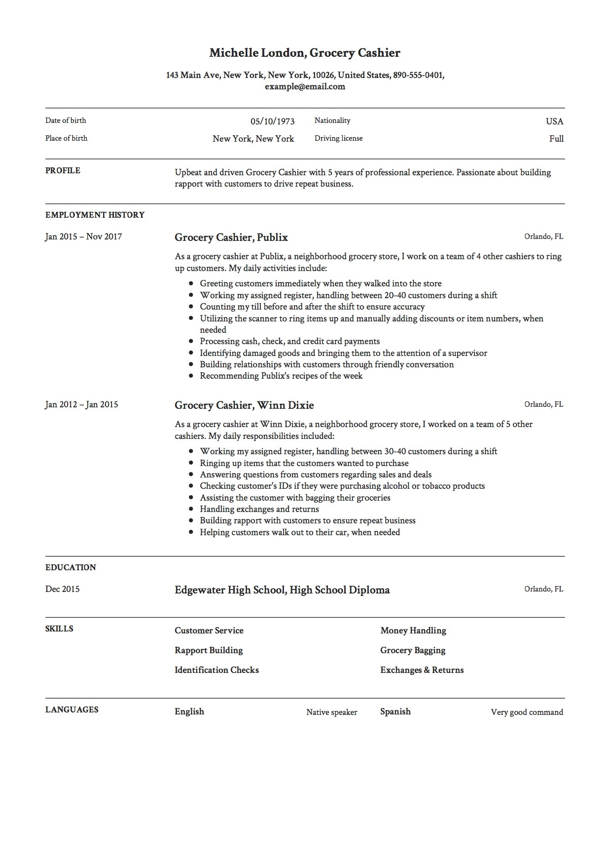 Sample Resume Accomplishments for Grocery Clerk Grocery Cashier Resume & Guide 14 Examples Pdf 2022