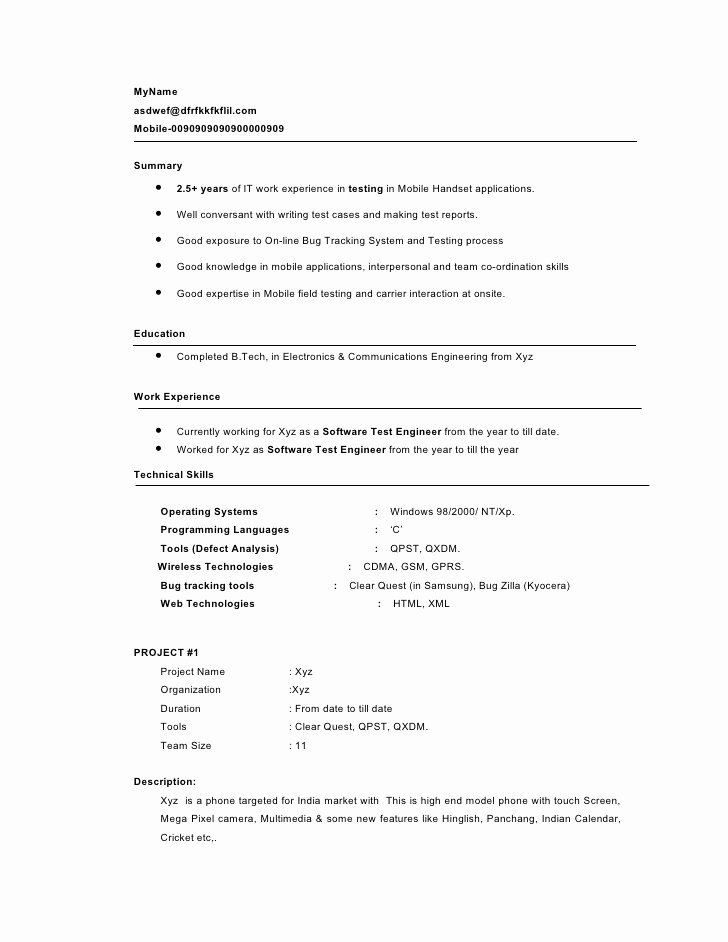 Sample Resume for 2 Years Experience In Manual Testing Manual Testing Resume Sample for 2 Years Experience Best Sample Resume for 2 Years Experience In Manual Testing Manual Testing Resume Sample for 2 Years Experience Best