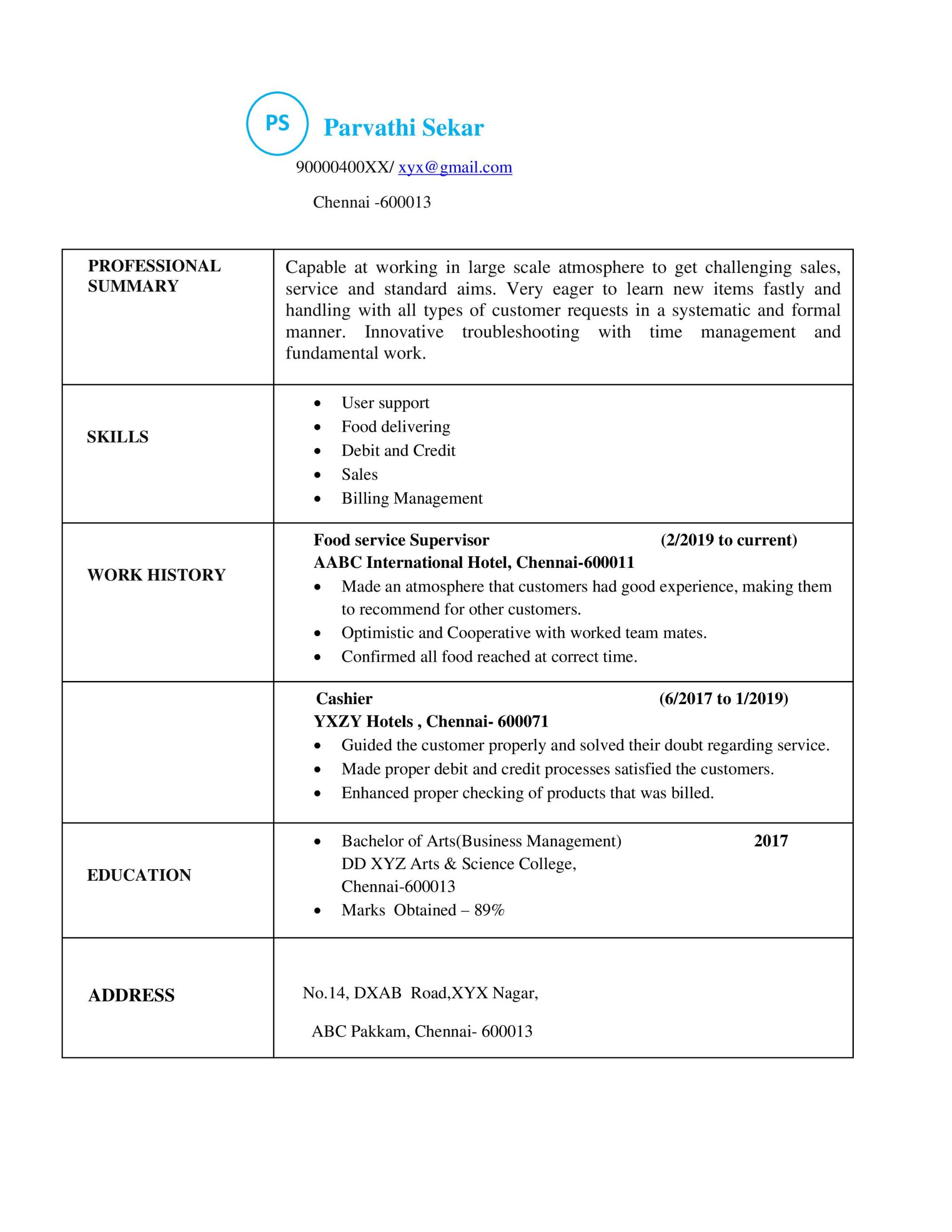 Sample Resume for Bpo Non Voice Different Types Of Resumes Resume formats Sample Resumes Models