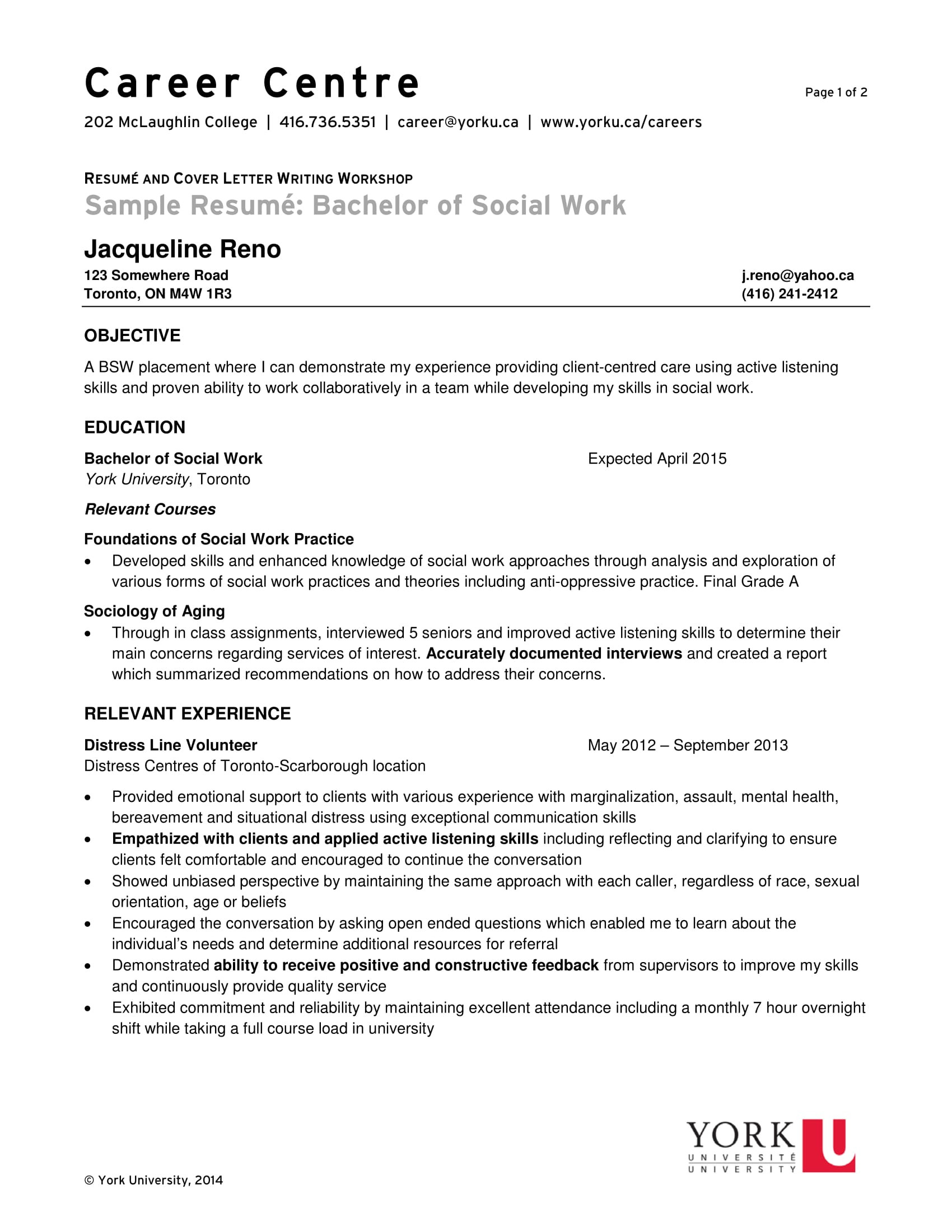 Sample Resume for Bsw Still In School 14 Best social Worker Resume Sample Templates – Wisestep
