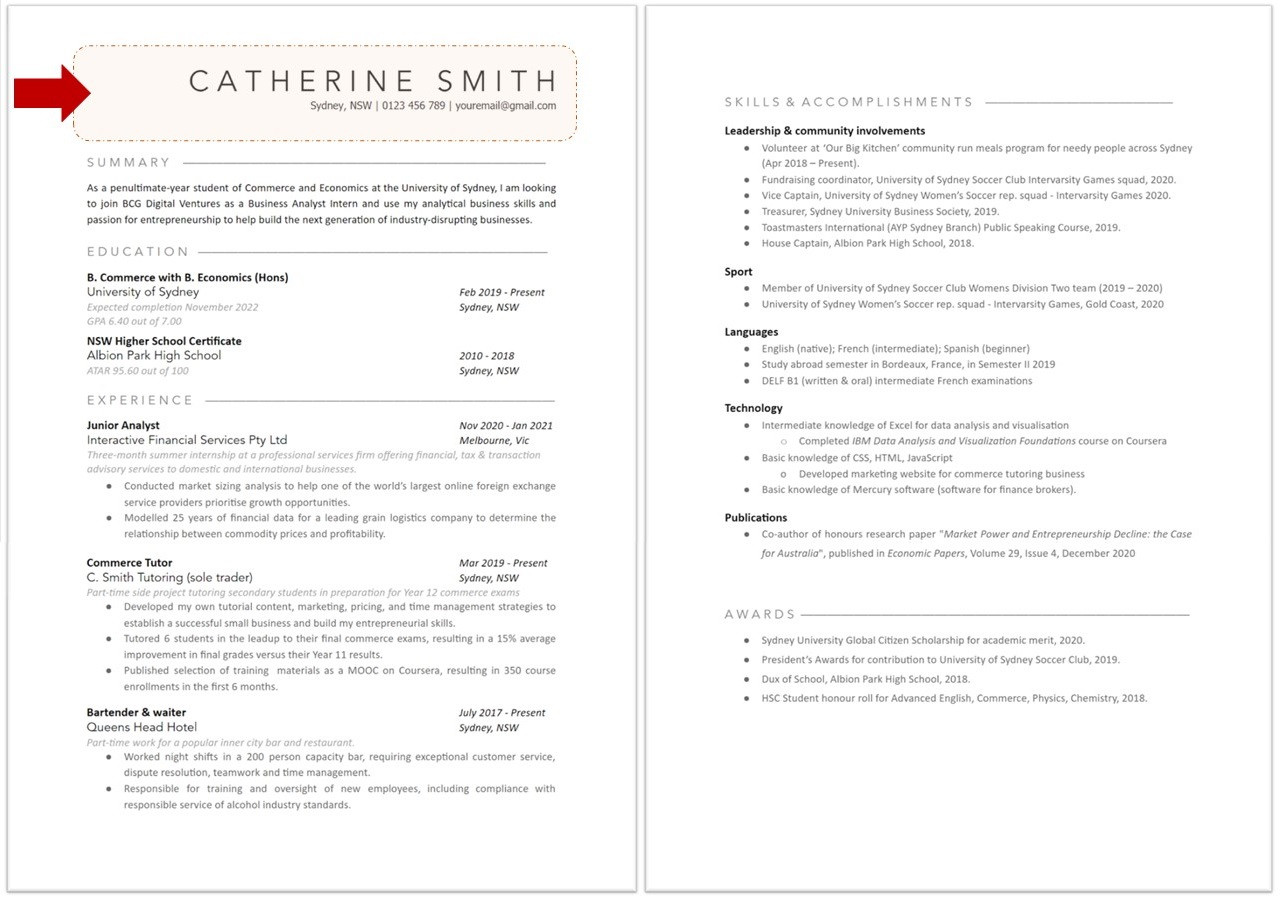 Sample Resume for Bsw Still In School How to Craft the Perfect Graduate Cv