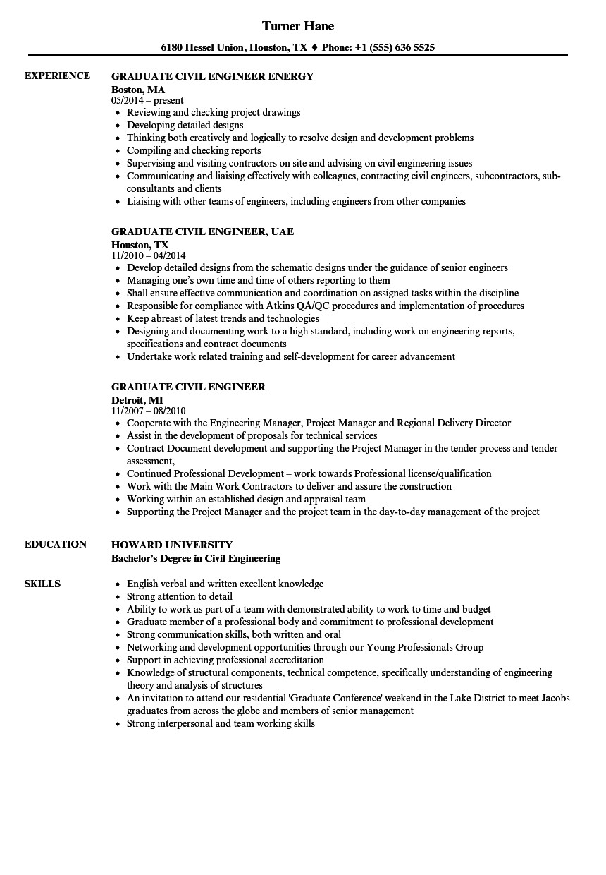 Sample Resume for Civil Engineer Fresh Graduate Fresh Graduate Civil Engineer Resume Sample February 2021