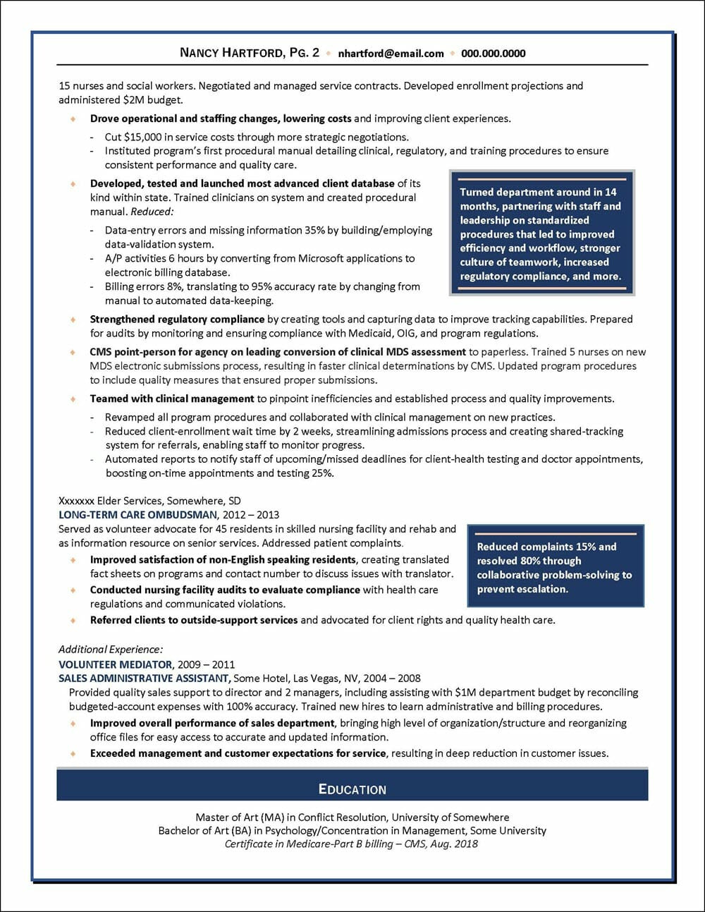 Sample Resume Of Healthcare Project Manager Example Healthcare Manager Resume