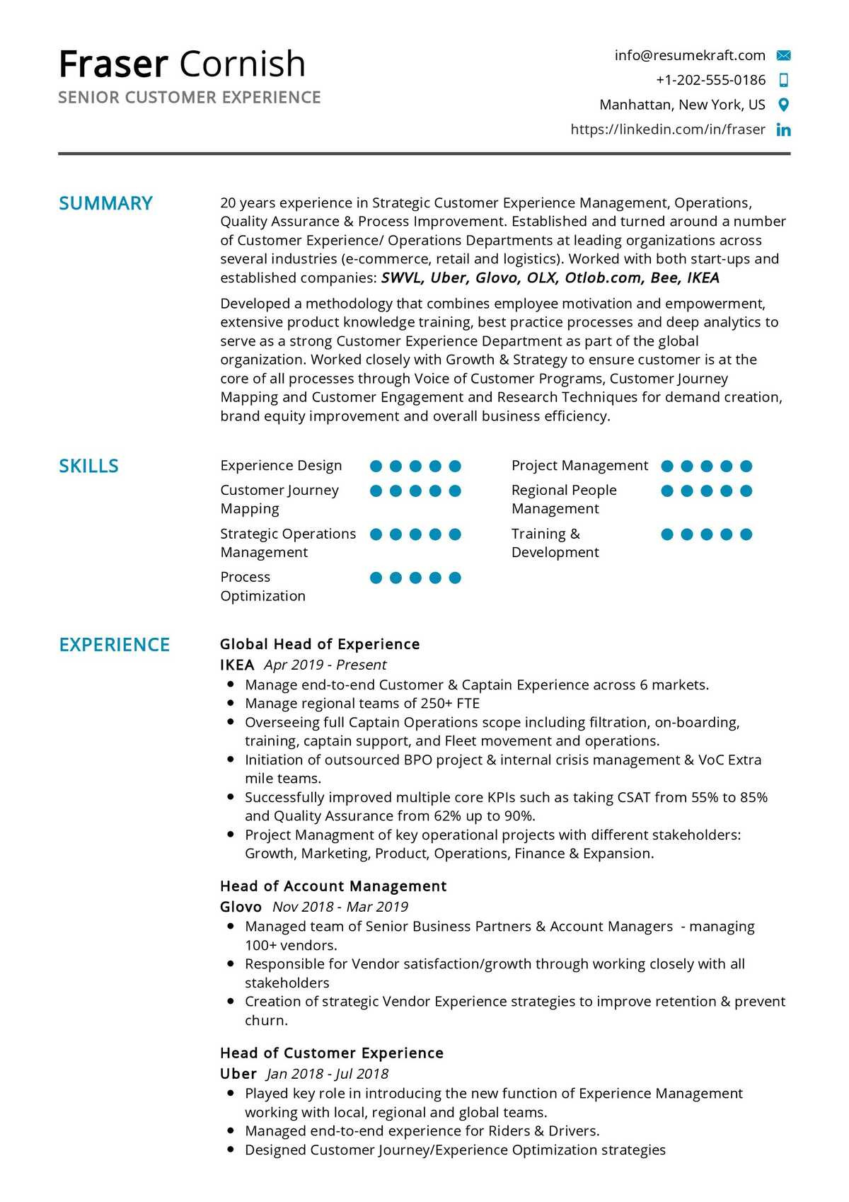 Sample Resume Senior Customer Care Executive Senior Customer Experience Resume Sample 2022 Writing Tips …