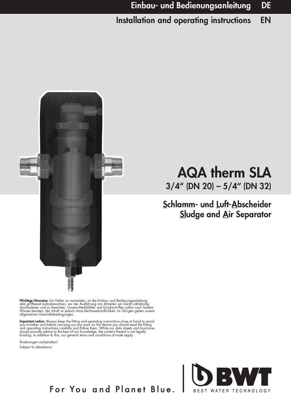 Water Technologies Water softener Manual Job Resume Sample Aqa therm Sla. Einbau- Und Bedienungsanleitung Installation and …