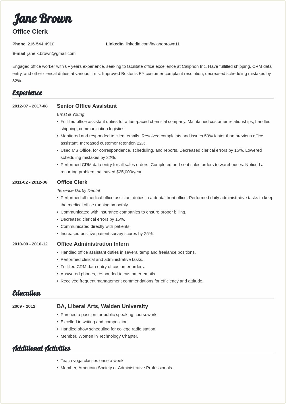 40 Office assistant Resume Samples Jobherojobhero 20lancarrezekiq Dental Office Manager Resume Samples Jobherojobhero – Resume …