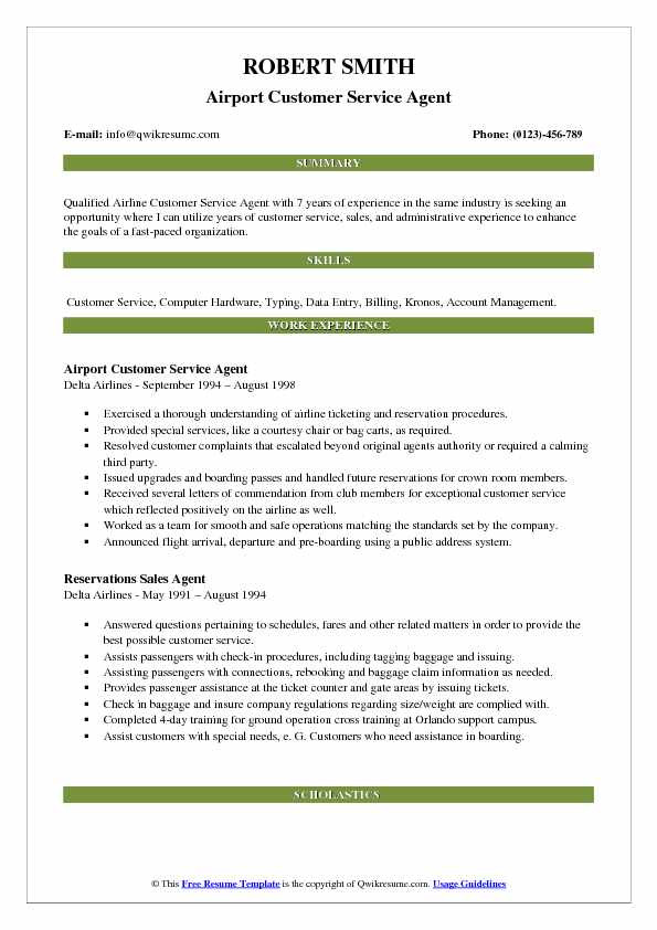 Airline Customer Service Agent Resume Sample Airport Customer Service Agent Resume Samples
