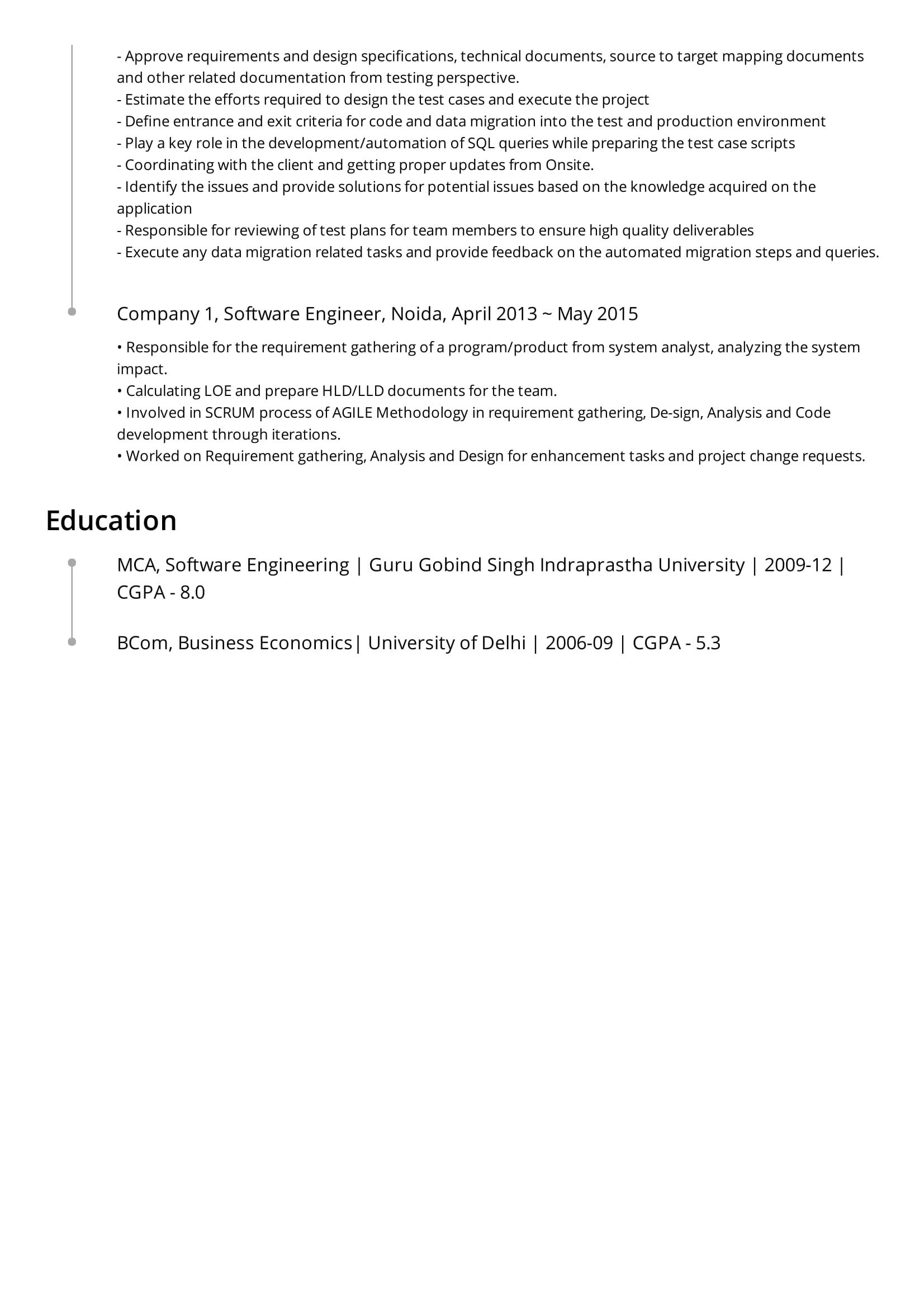 Business Analyst with Hld and Lld Sample Resume Looking for Feedback On My Data Engineer Resume to Get My 2nd Job …