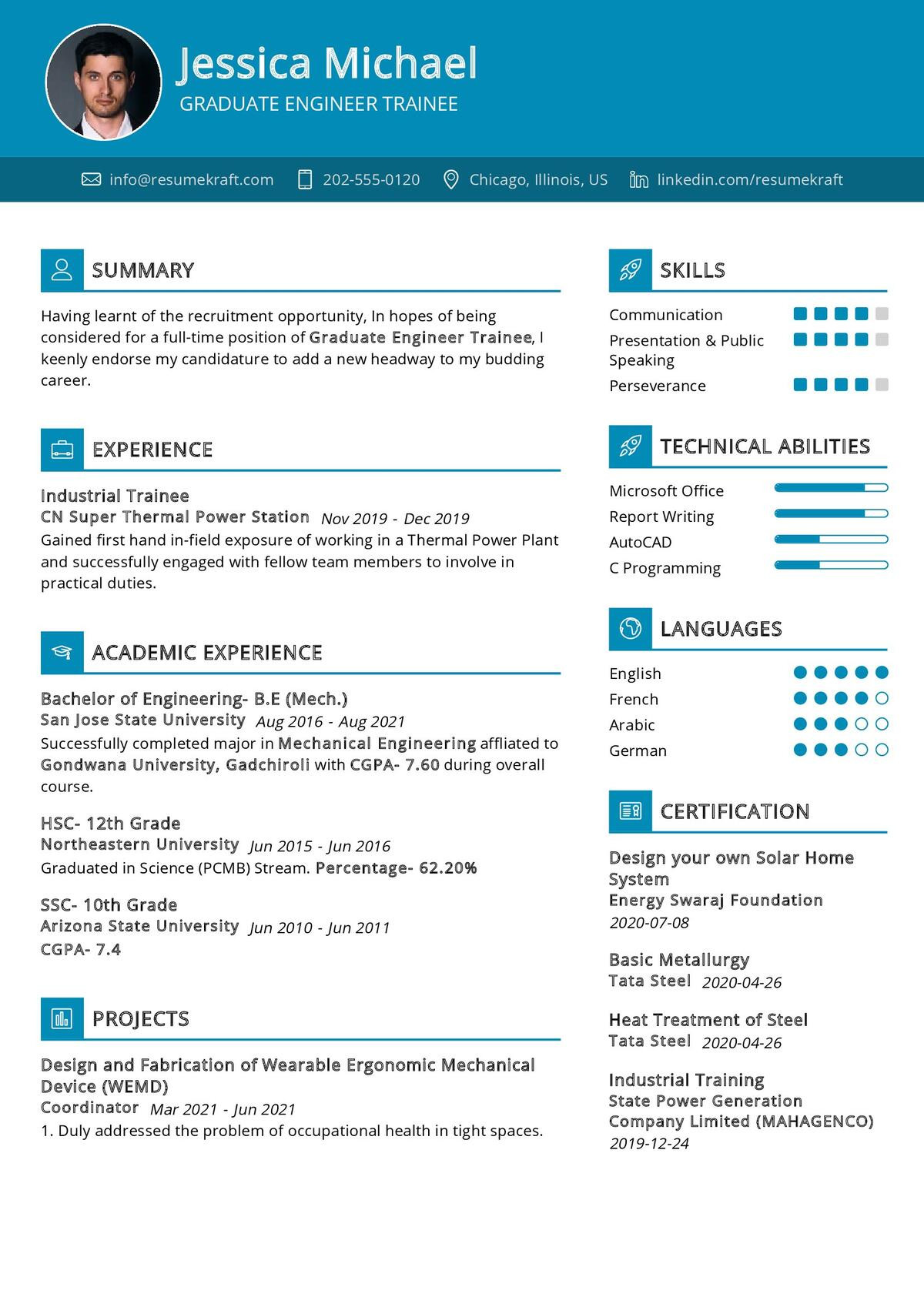 Engineering Graduate Resume format Samples Downaloads Graduate Engineer Trainee Cv Sample 2022 Writing Tips – Resumekraft