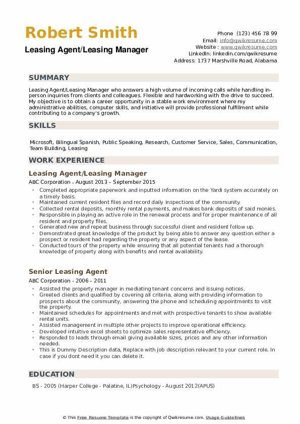 Entry Level Leasing Consultant Resume Sample Leasing Agent Resume Samples Entry Level Leasing Consultant Resume Sample Leasing Agent Resume Samples