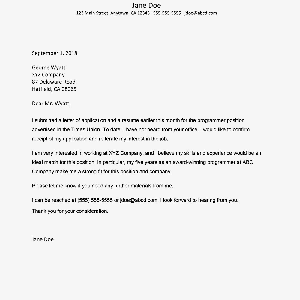 Follow Up Email after Resume Sample Sample Follow Up Email after Submitting Resume