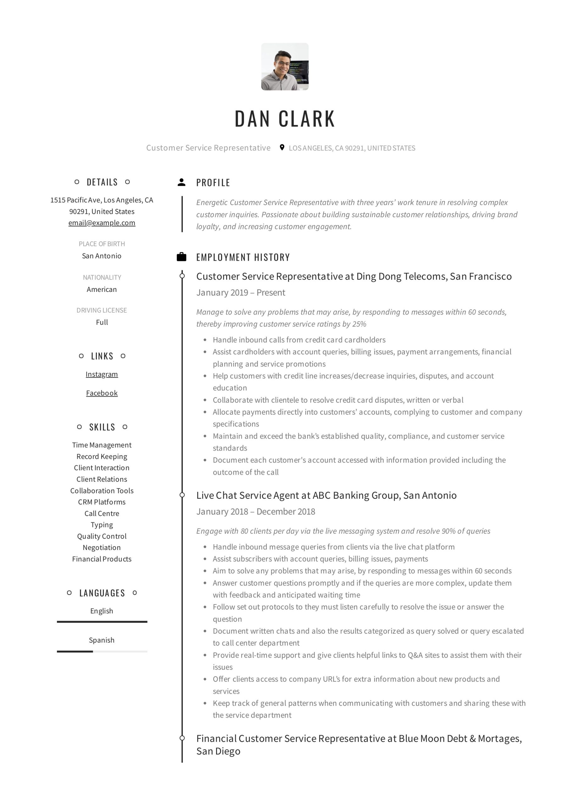 Insurance Customer Service Representative Resume Sample Customer Service Representative Resume & Guide 12 Pdf 2022