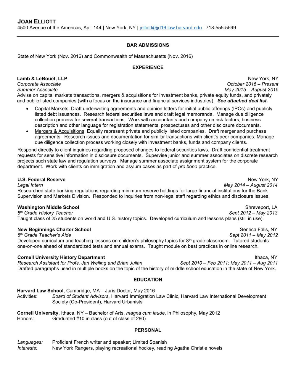 Law School Sample attorney Resume with Years Of Experience 6 Quick Tips for the Perfect Legal Resume â Gridline Search   …