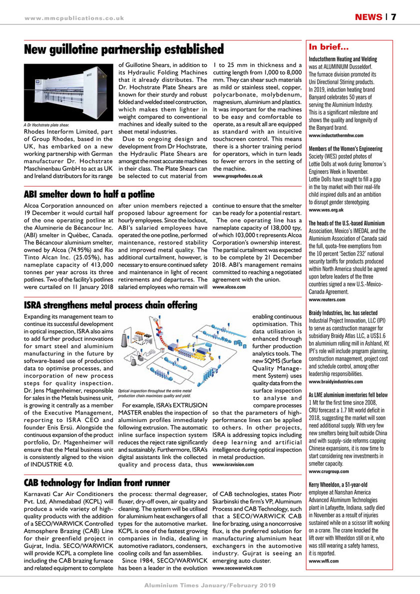 Outside Sales In the Aluminum Extrusions Resume Sample My Publications – Aluminium Times 21.1 Jan-feb 2019 – Page 6-7 …