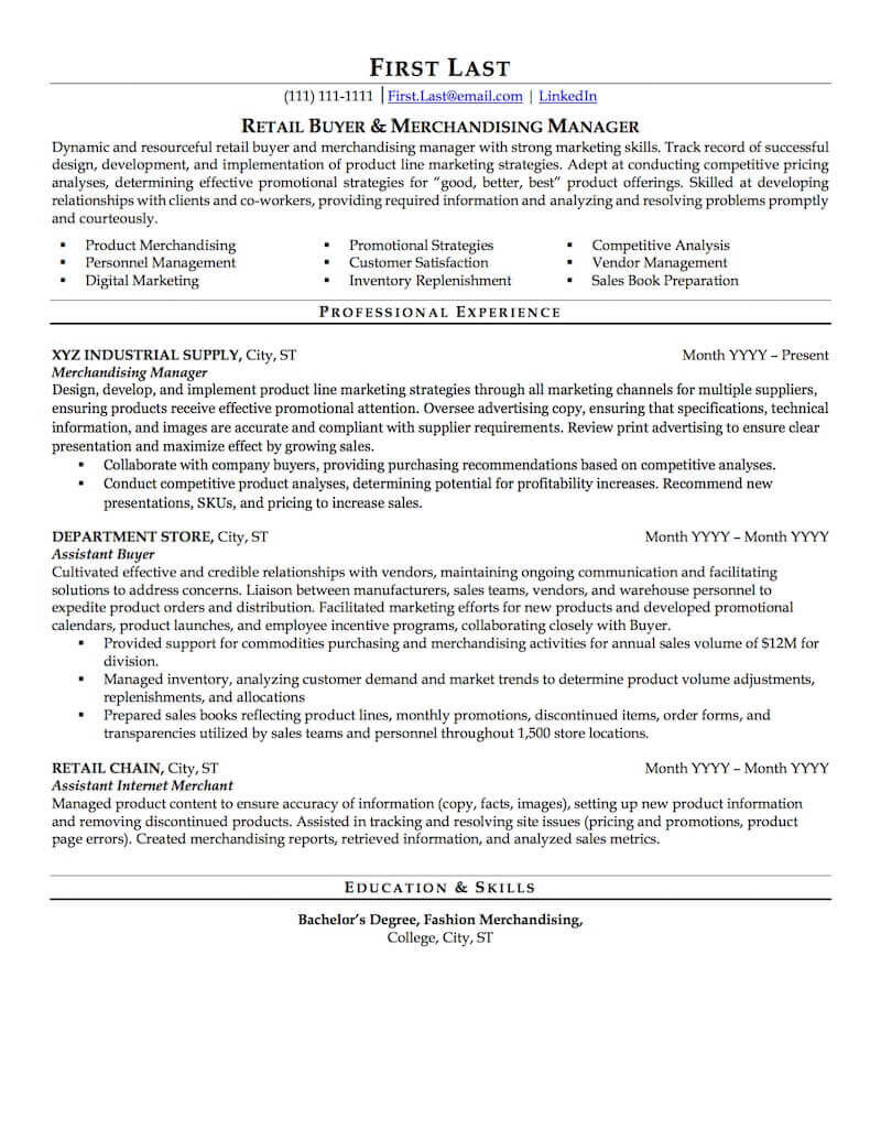 Overview Sample for Resume On Retail Retail Resume Sample Professional Resume Examples topresume