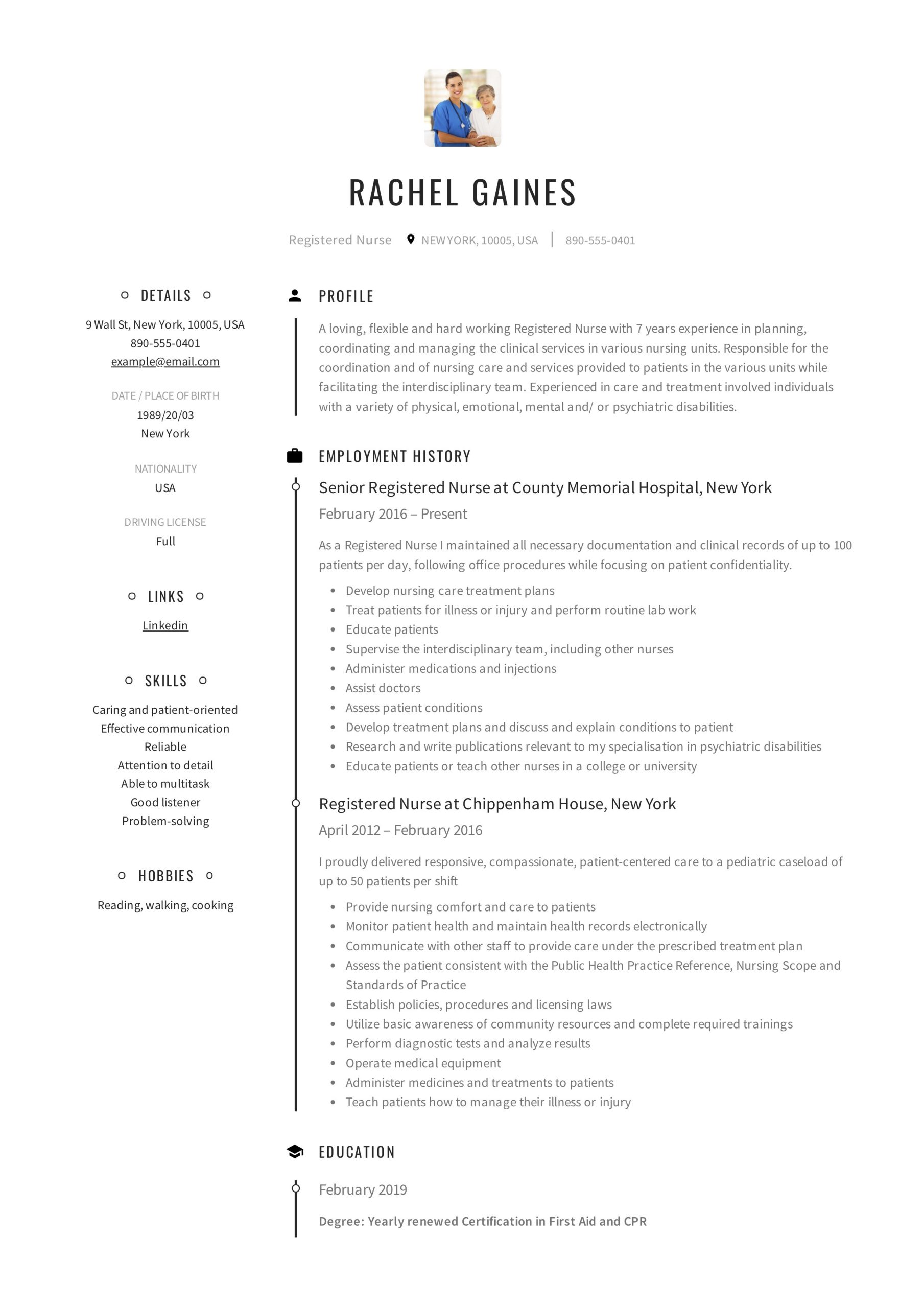 Registered Nurse Resume Sample format Level 1 Trauma Registered Nurse Resume Examples & Writing Guide  12 Samples Pdf