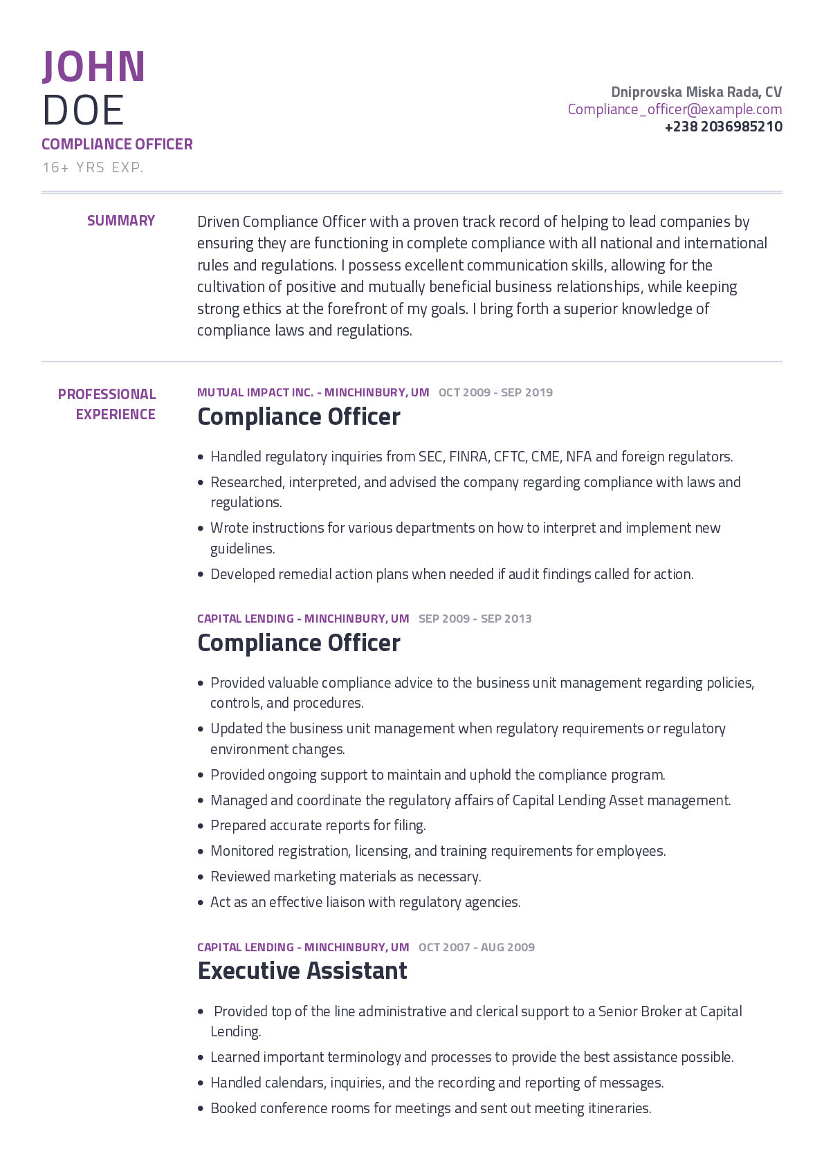 Regulatory Affairs Quality assurance Resume Samples Compliance Officer Resume Example with Content Sample Craftmycv Regulatory Affairs Quality assurance Resume Samples Compliance Officer Resume Example with Content Sample Craftmycv