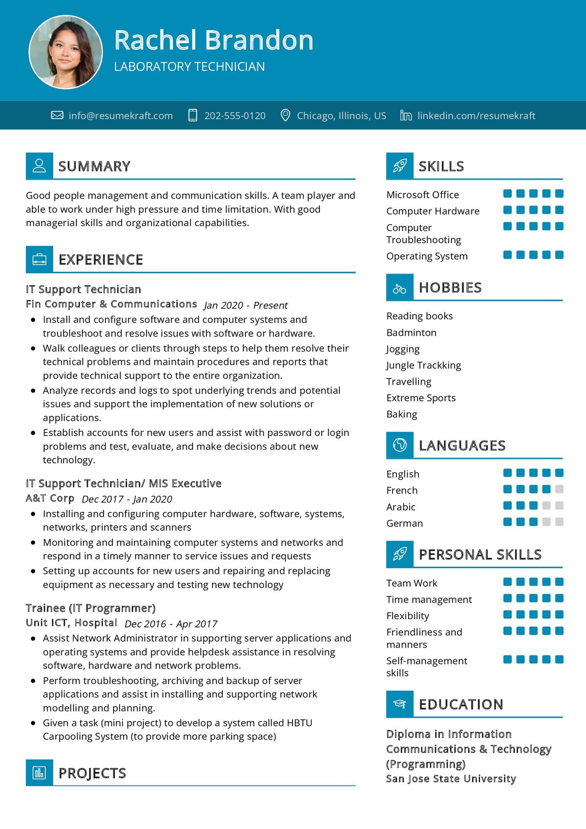 Resume format for Lab Technician Sample Laboratory Technician Resume Sample 2022 Writing Tips – Resumekraft