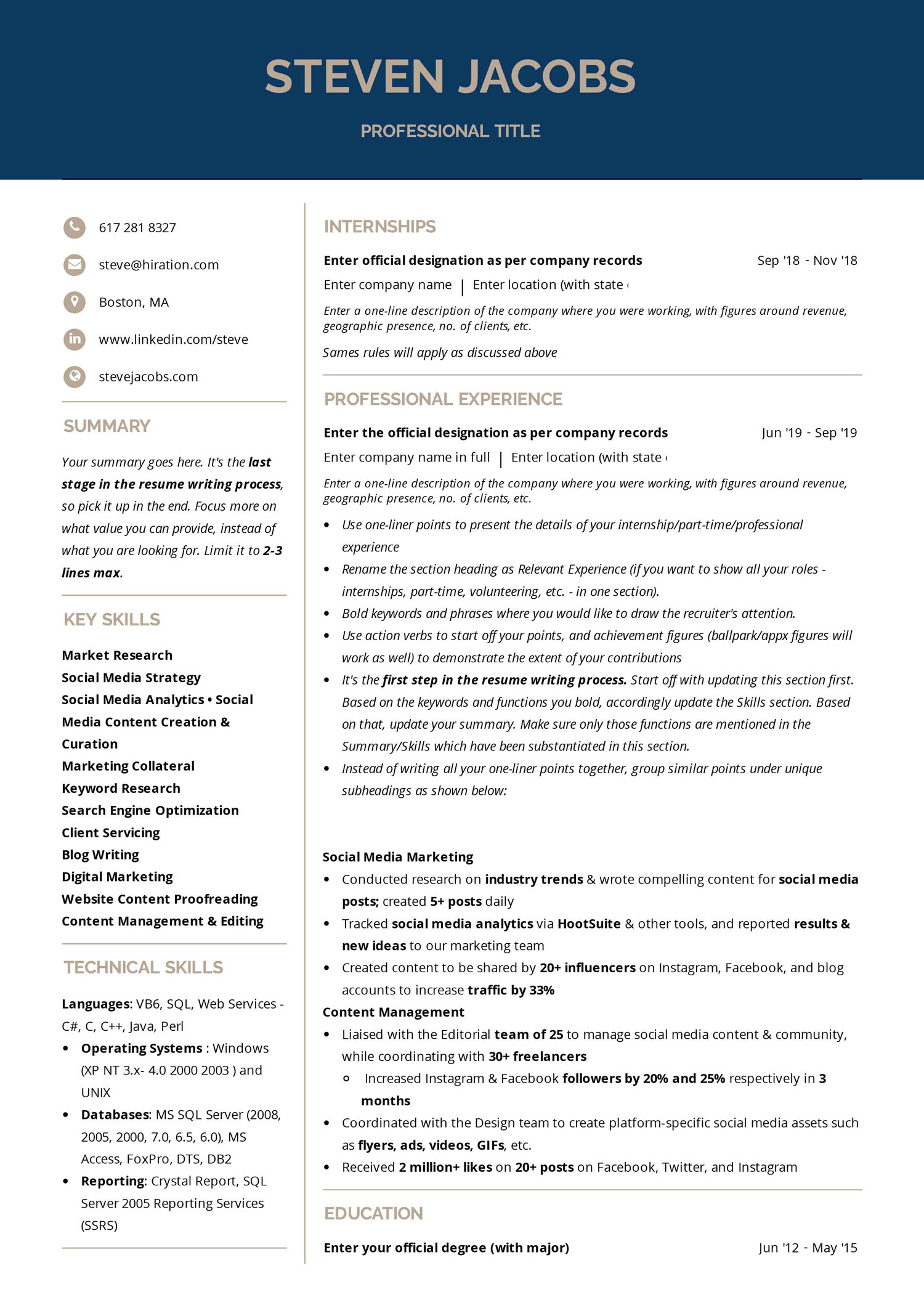 Resume Sample for Color Guard Instructor Best Free Resume Templates with Examples [2020]