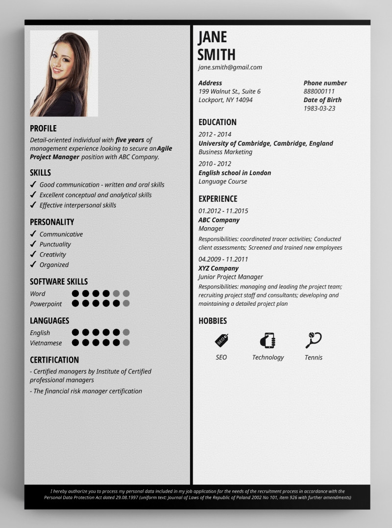 Resume Sample I Do Hereby Certify Best Free Resume Templates to Download In Pdf