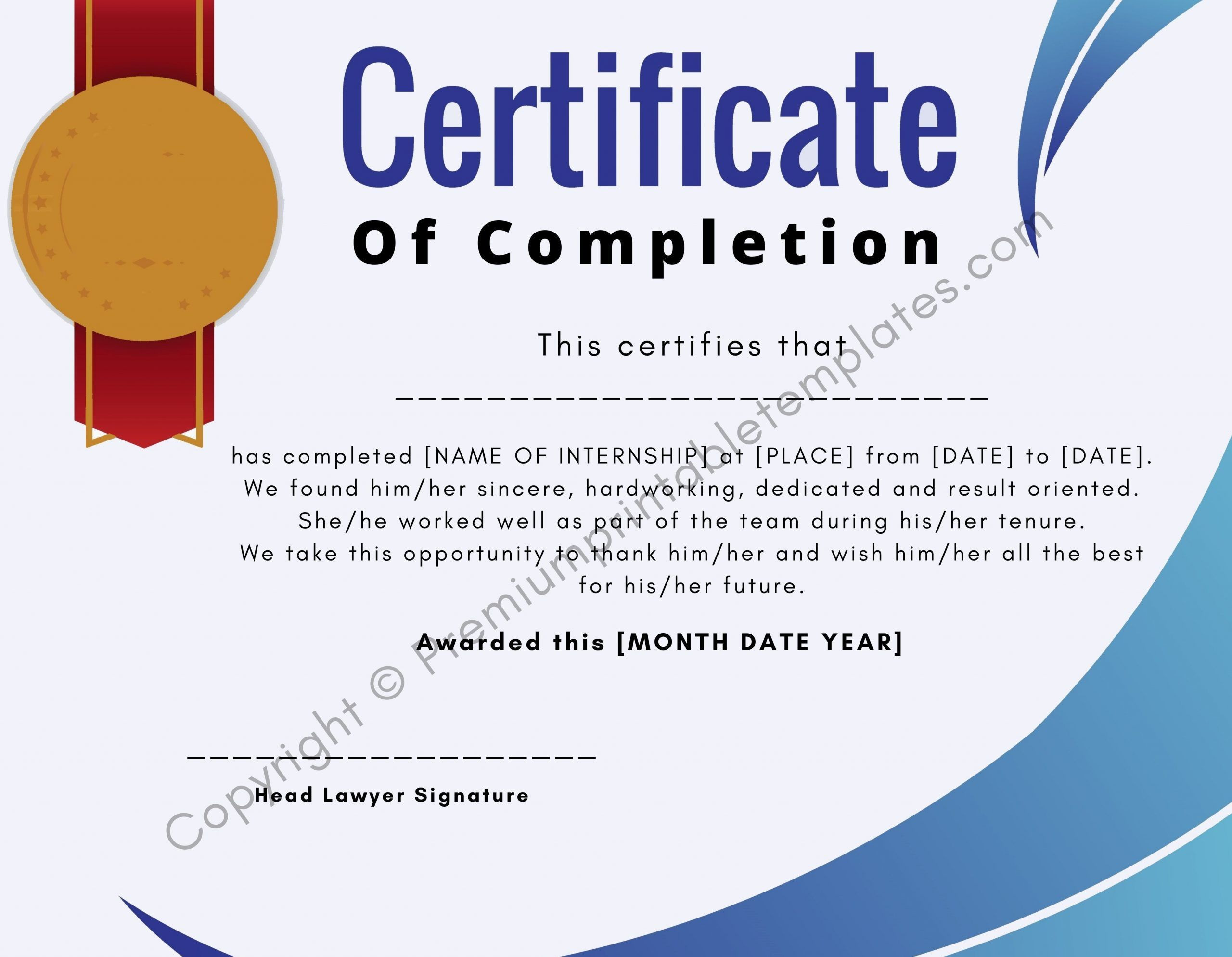 Resume Sample Law Internship Certificate format Law Internship Certificate [pack Of 3] In Pdf and Word …