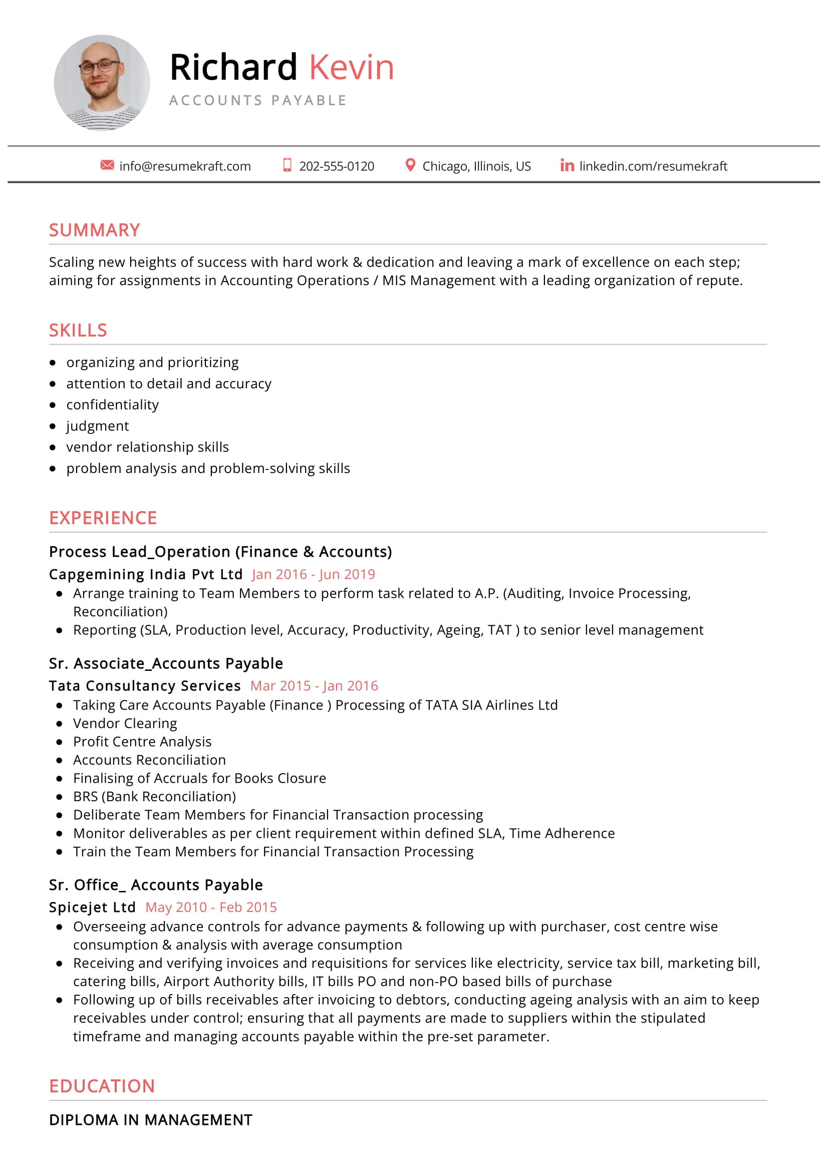 Sample Entry Level Accounts Payable Resume Accounts Payable Resume Example 2022 Writing Tips – Resumekraft Sample Entry Level Accounts Payable Resume Accounts Payable Resume Example 2022 Writing Tips – Resumekraft