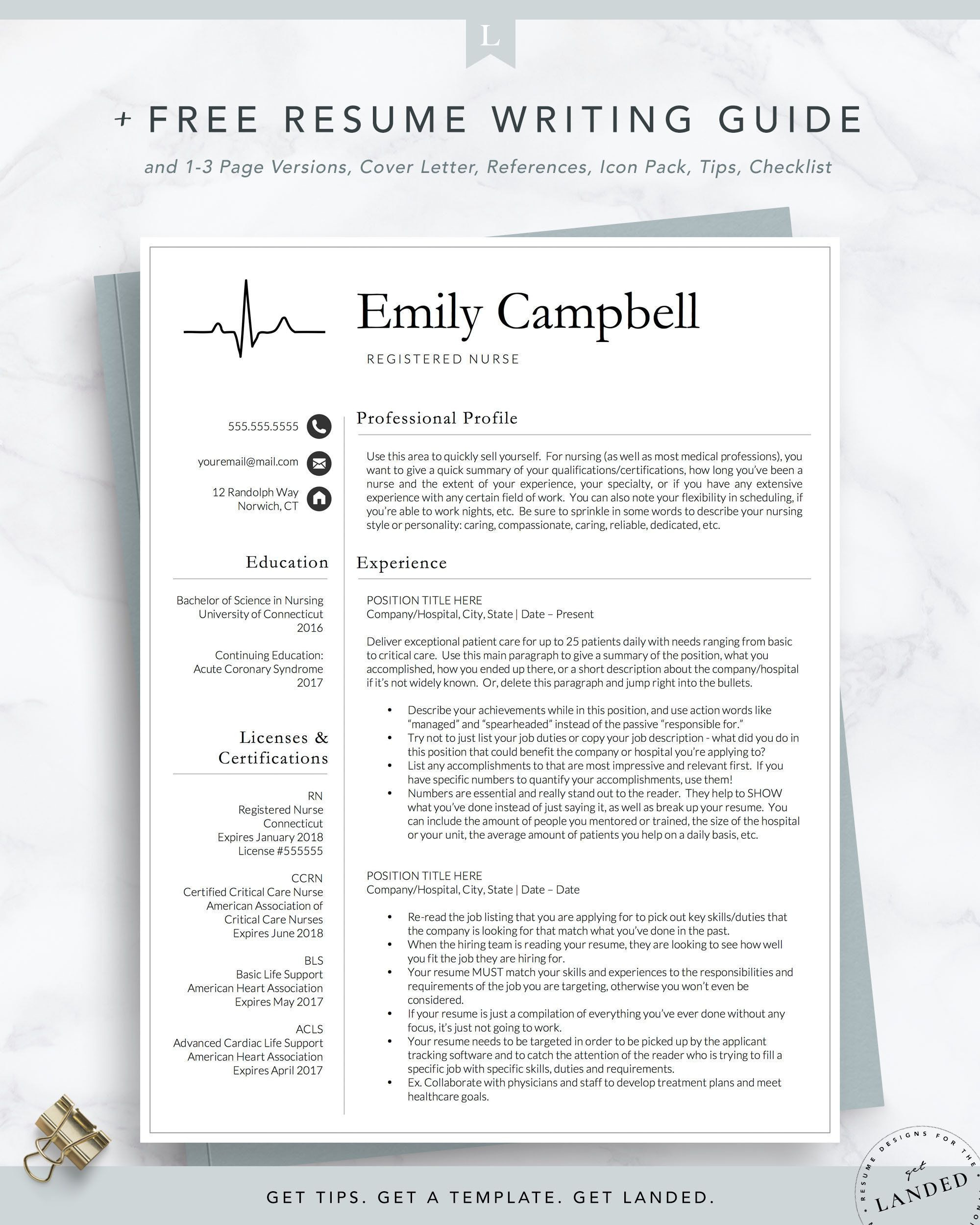 Sample New Grad Nursing Resume Example Pin On Nursing Resume