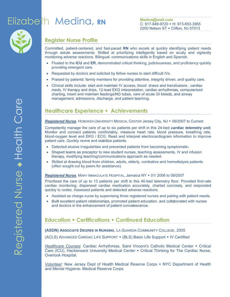 Sample New Grad Nursing Resume Objectives Entry Level Nurse Resume Sample Sample Resumes Nursing Resume …