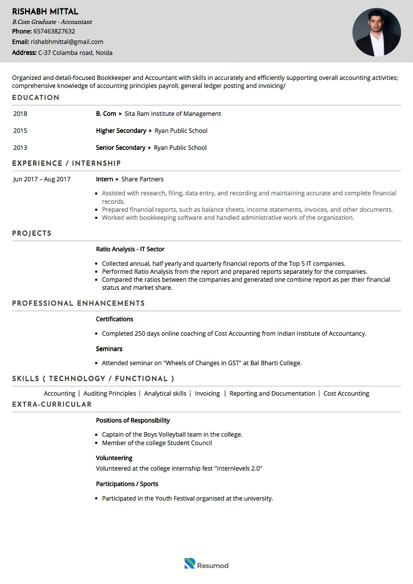 Sample Of Junior Private Equity Accountant Resume Sample Resume Of Junior Accountant & Bookkeeper with Template …