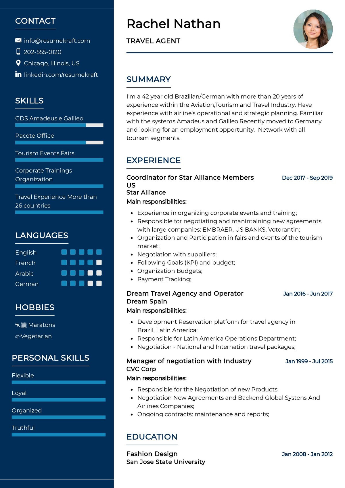 Sample Of Resume while Travelling for A Year Travel Agent Resume Template 2022 Writing Tips – Resumekraft