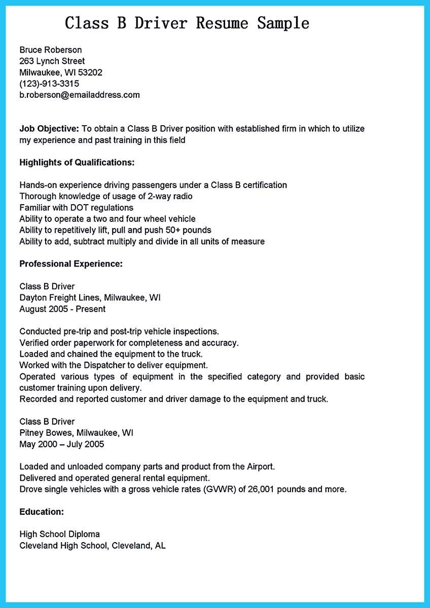 Sample Resume for Bus Driver with No Experience Stunning Bus Driver Resume to Gain the Serious Bus Driver Job …