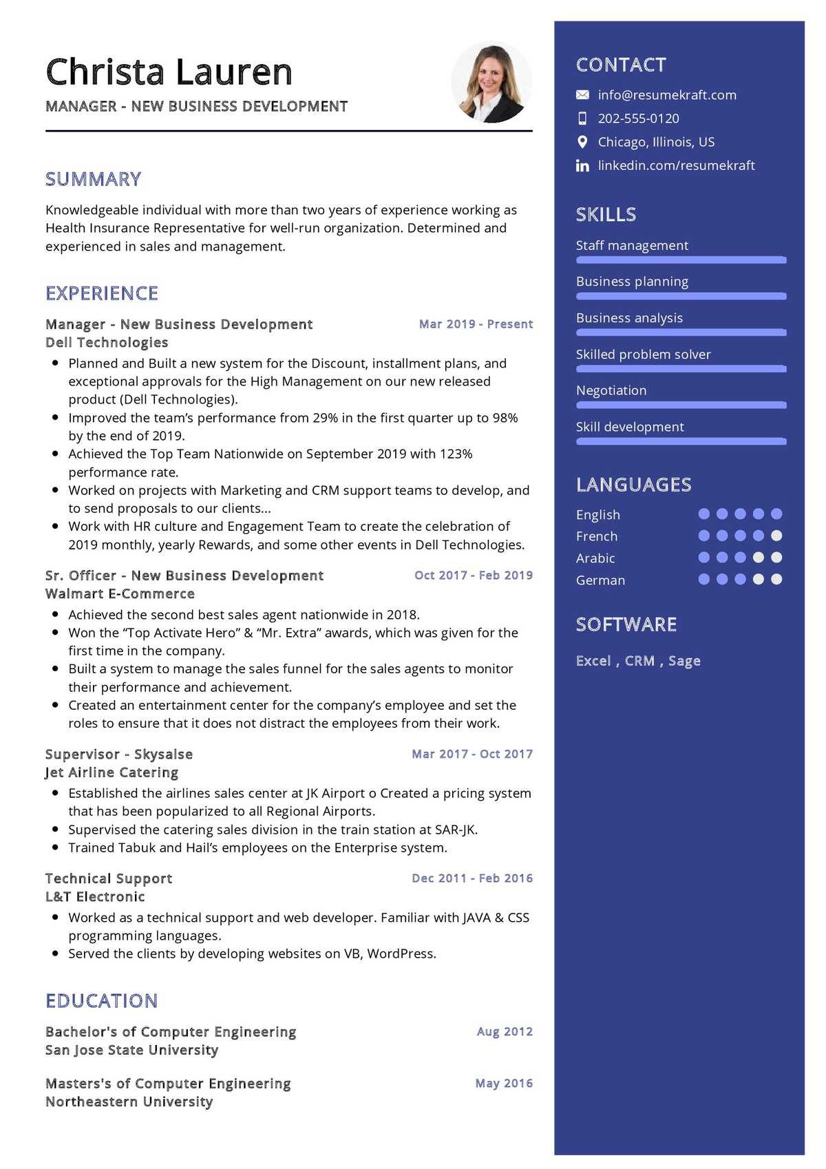Sample Resume for Experienced Business Development Manager New Business Development Manager Resume 2022 Writing Tips …